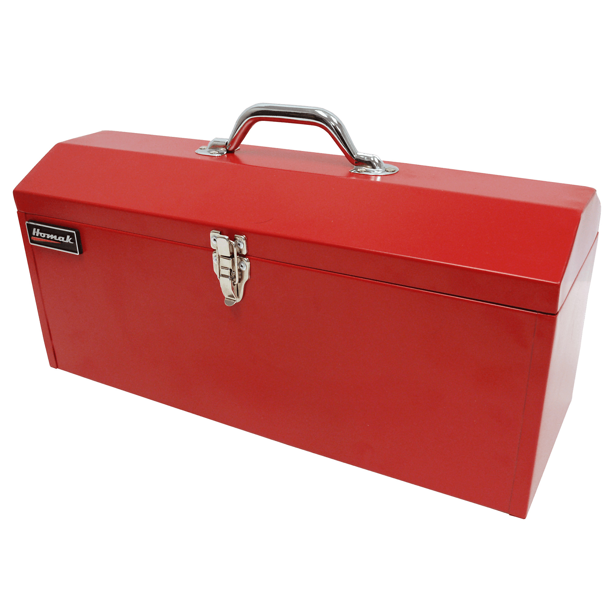 Homak, 19" Metal High Toolbox W/ Black Metal Tray, Red, Heavy-duty 21-gauge steel, Model #  RD00119819